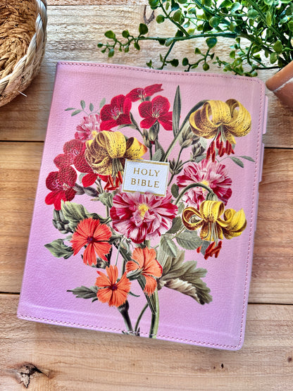 NIV Artisan Pink Floral Bible