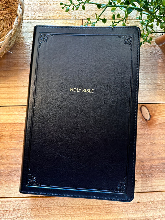 NKJV Black Leather Bible