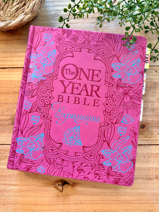 NLT One Year Bible-Blossom